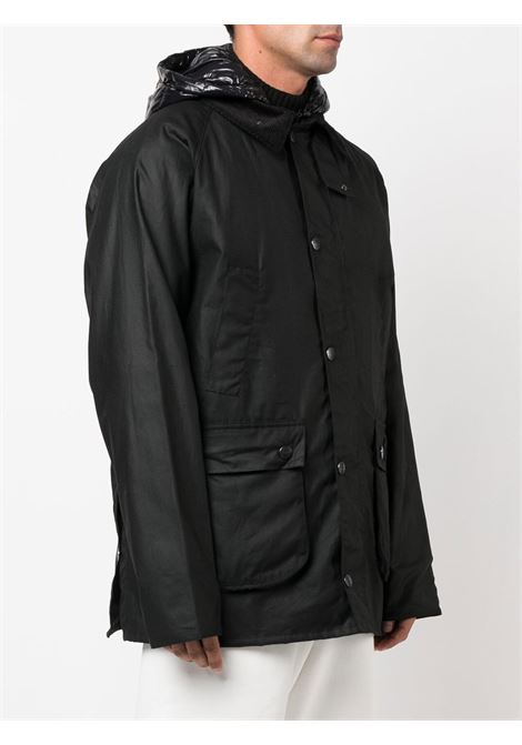 piumino nero cerato con imbottitura in piuma Wight MONCLER 1952 | WIGHT 1A000-34-M2146999